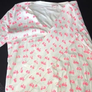 Bicycle Print Cardigan